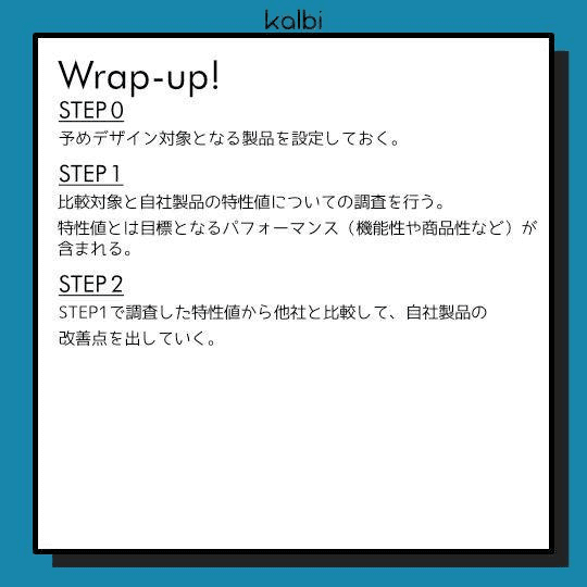 ベンチマーキング法wrapup