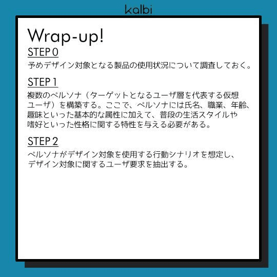 ペルソナ法wrapup