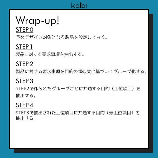 構造化コンセプト法wrapup