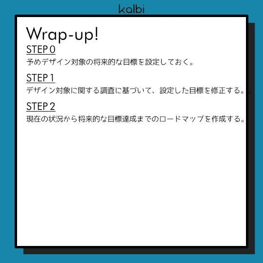 バックキャスティング法wrapup