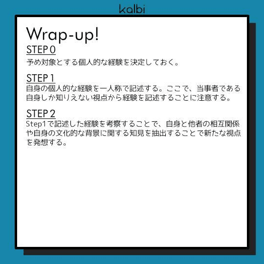 オートエスノグラフィ法wrapup