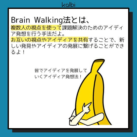 デザイン対象のデザイン要素を部屋中に貼りだし、複数人でそれらを自由に眺めながら思いついたアイディアを追記していくことで、多様なアイディアを発想する手法