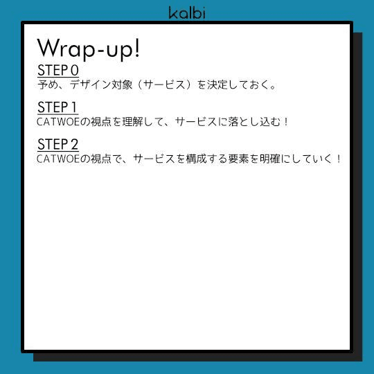 CATWOE法wrapup