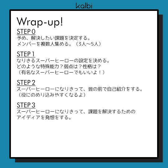 スーパーヒーロー法wrapup